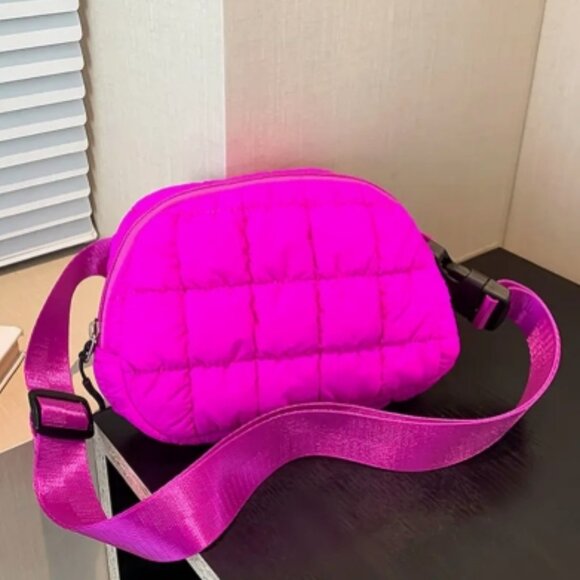Pink Quilted Women's Bag - Picture 2 of 2